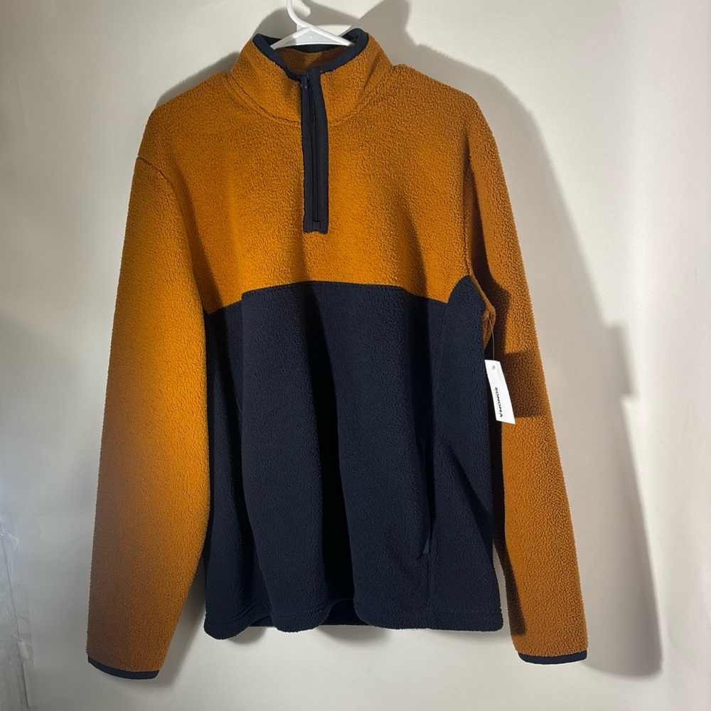 Men's Sonoma Goods For Life Arctic Fleece Blue and copper